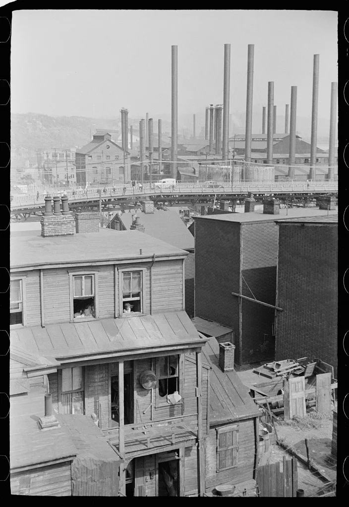 Slums, Pittsburgh, Pennsylvania, 1938