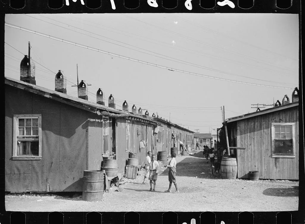 Homes of oyster packinghouse workers, Shellpile, New Jersey, 1938