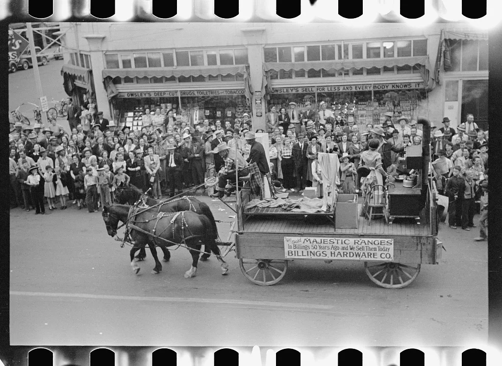 Go Western parade, Billings, Montana, 1939