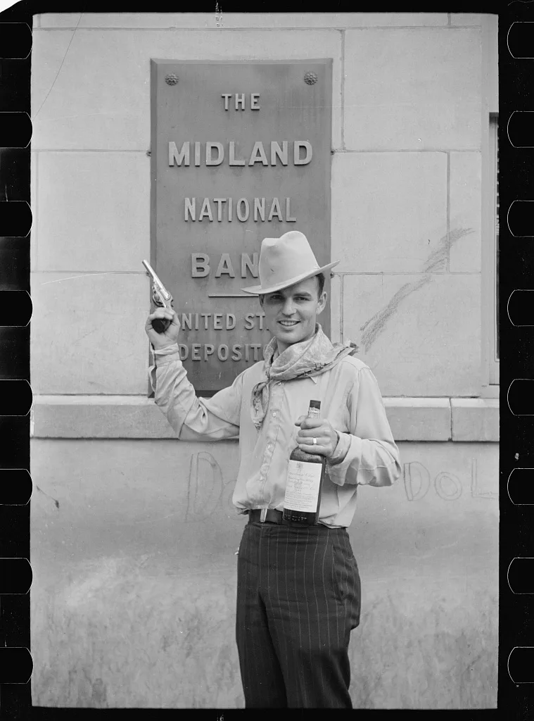 Celebrating Go Western Day, Billings, Montana, 1939
