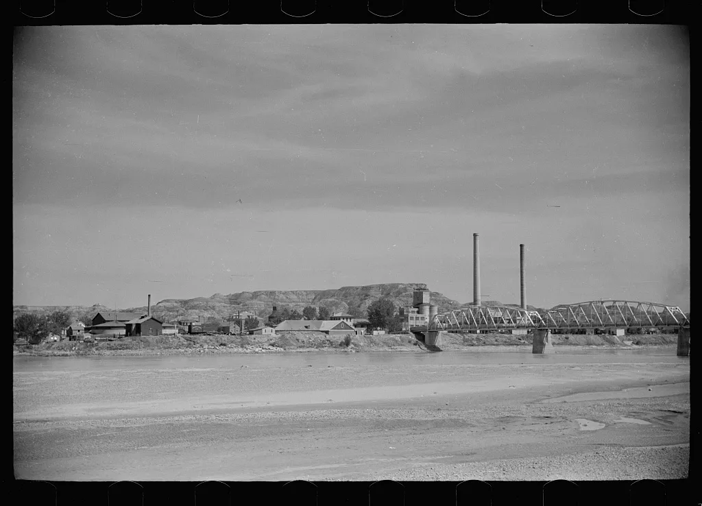 Yellowstone River, Glendive, Montana, 1939