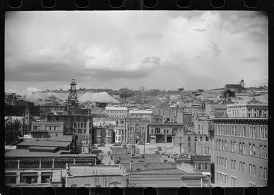View from center of town, Butte, Montana, 1939
