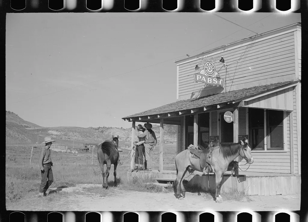 Beer parlor, Birney, Montana, 1939