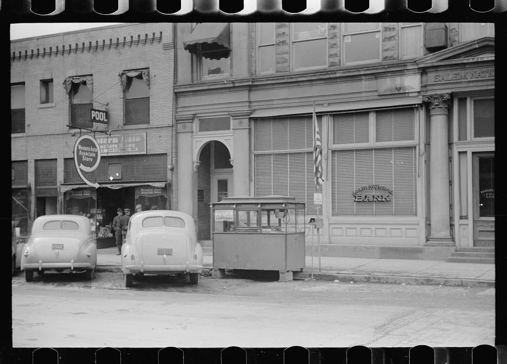 Popcorn stand, Salem, Illinois, 1940