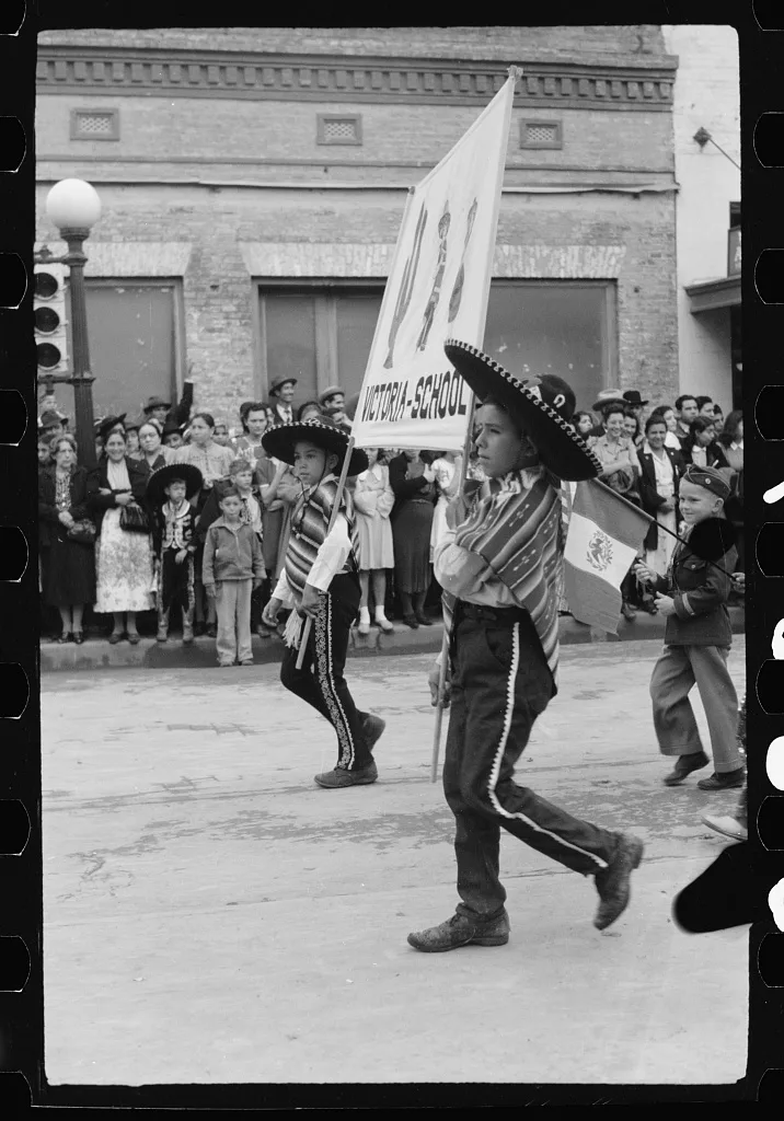 Children's parade, Charro Days, Brownsville, Texas, 1942