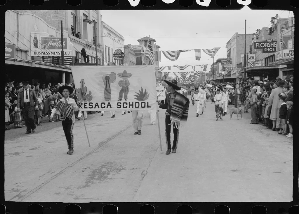 Children's parade, Charro Days fiesta, Brownsville, Texas, 1942
