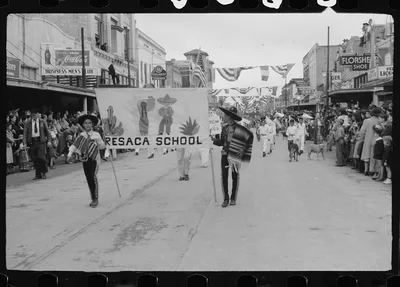 Children's parade, Charro Days fiesta, Brownsville, Texas, 1942