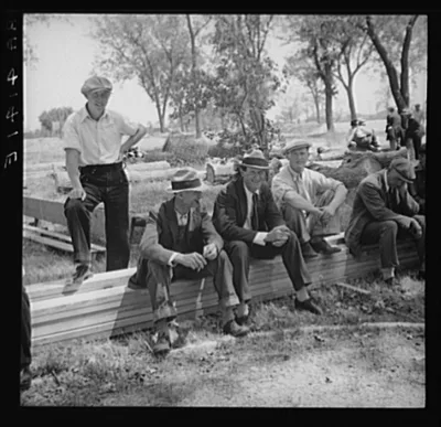 Photograph from Kansas: Unemployed miners of Galena, Kansas