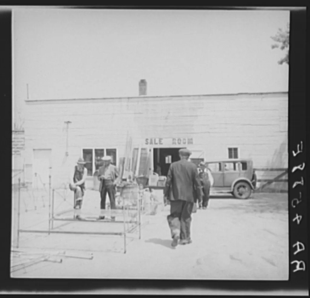 Auction sale. Kearney, Nebraska, 1936