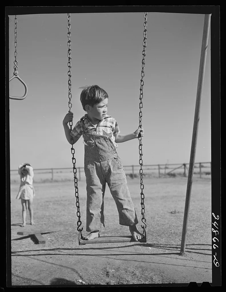 Nursery school playground. FSA (Farm Security Administration) camp,…, Texas, 1942