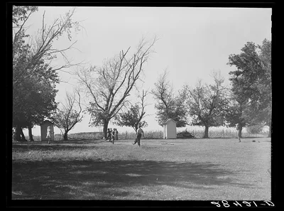 Children playing during recess. Grundy County, Iowa, 1939