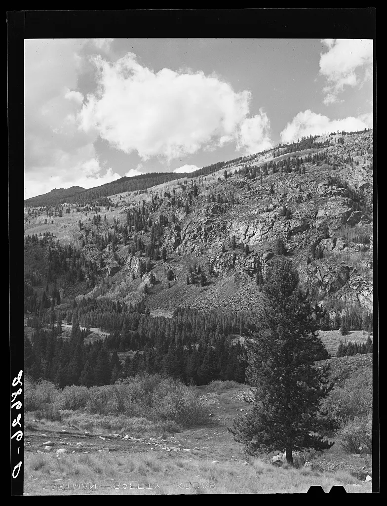 Mountain view. Eagle County, Colorado, 1939