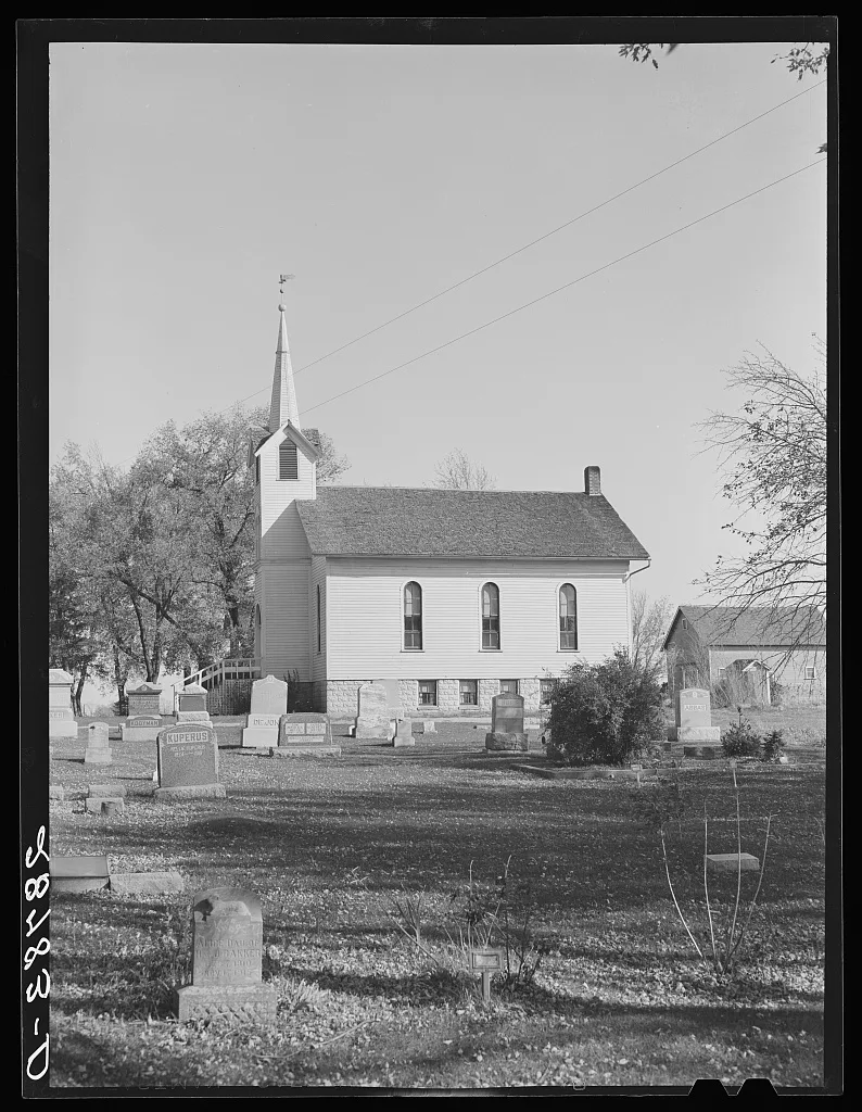 Rural church. Grundy County, Iowa, 1939