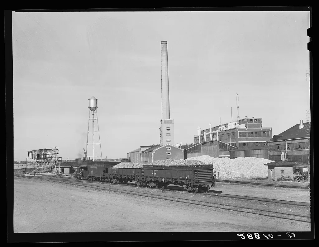 Sugar beet factory. Brighton, Colorado, 1939