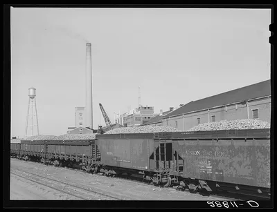Sugar beet factory. Brighton, Colorado, 1939