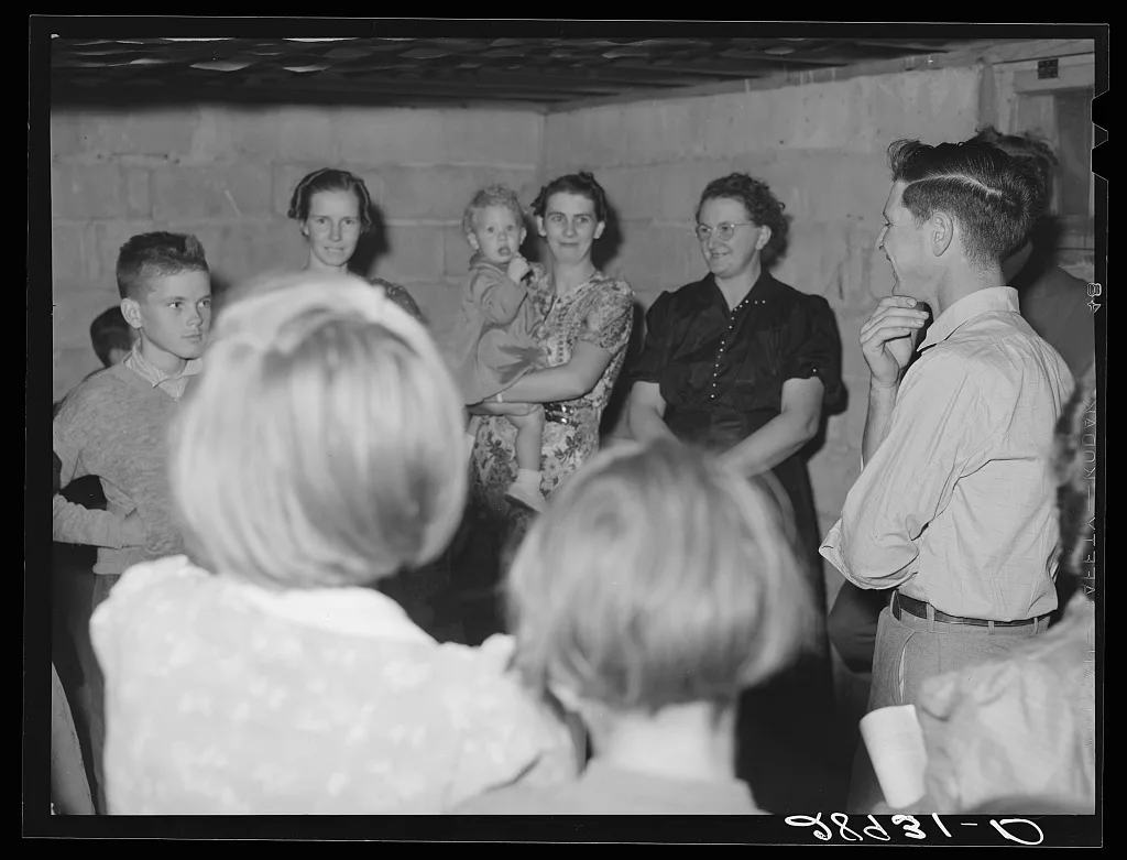 [Untitled photo, possibly related to: "Hiram & Mirandy" game played…, Missouri, 1939
