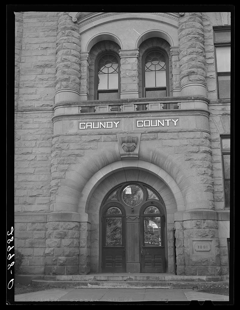 County courthouse. Grundy Center, Iowa, 1939