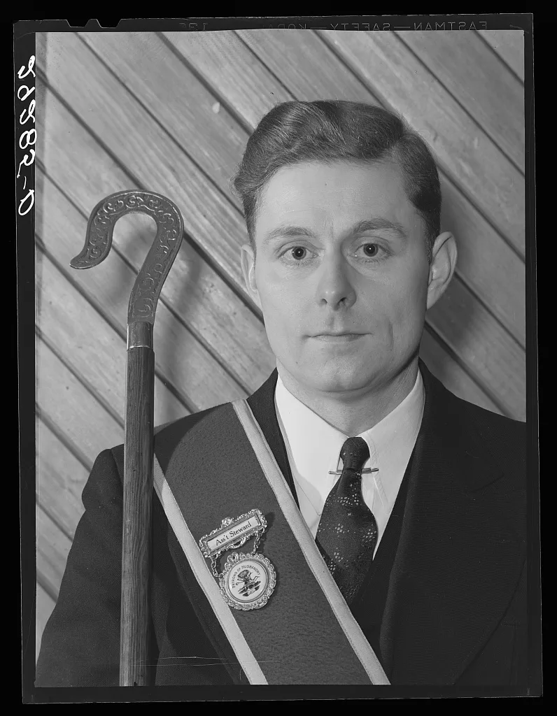 Assistant steward. Grange meeting. Fairfax County, Virginia, 1940