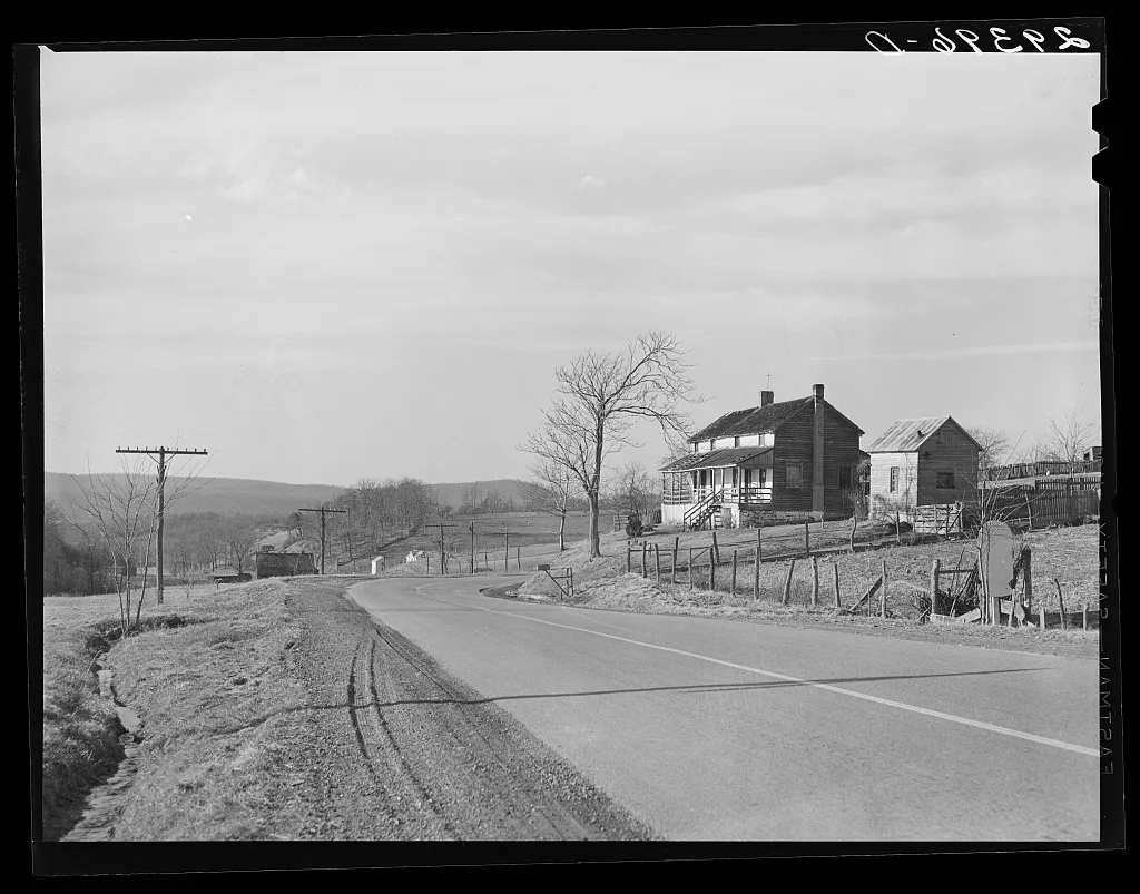 Highway U.S. 50. Hampshire County, West Virginia, 1940