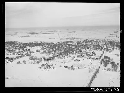 Air view. Grundy Center, Iowa, 1940