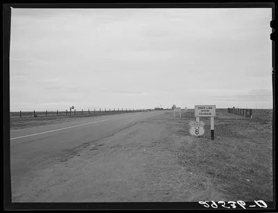 State line. Nebraska--Colorado, 1940