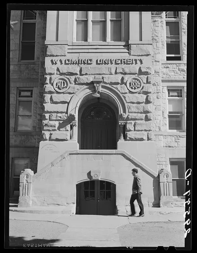 [Untitled photo, possibly related to: Wyoming University. Laramie,…, 1940