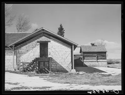 Mess hall. Fort Bridger, Wyoming, 1940