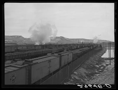 Freight yard. Green River, Wyoming, 1940