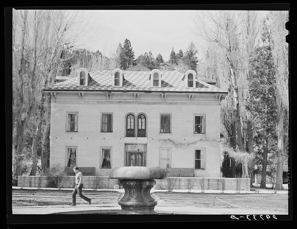 [Untitled photo, possibly related to: Bower's mansion near Reno,…, Nevada, 1940