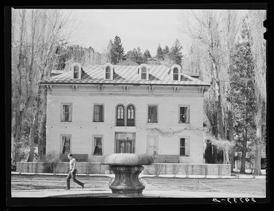 [Untitled photo, possibly related to: Bower's mansion near Reno,…, Nevada, 1940