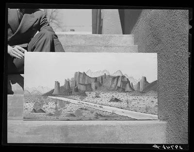 Painting by local artist. Reno, Nevada, 1940