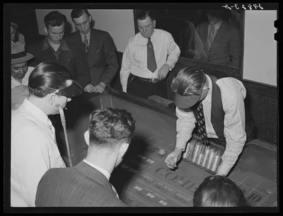 Crap game. Las Vegas. Nevada, 1940