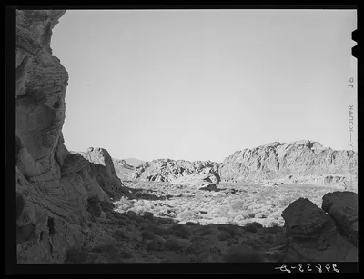 Rock formation. Valley of Fire. Clark County, Nevada, 1940