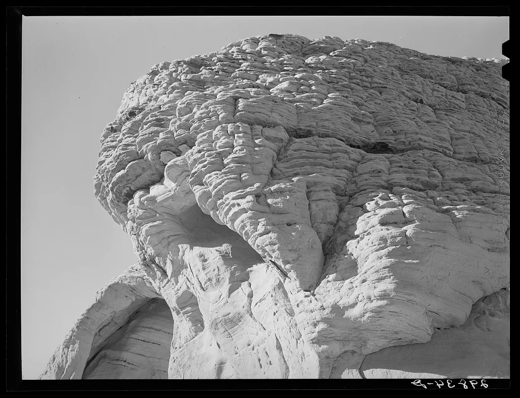 Rock formation. Valley of Fire. Clark County, Nevada, 1940