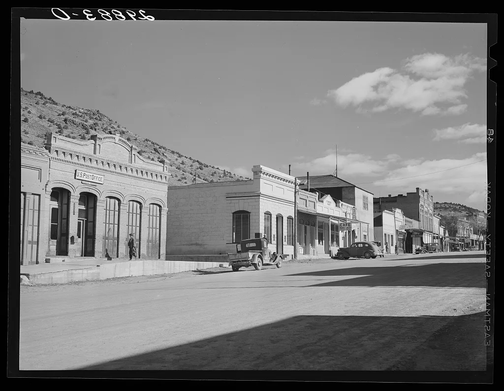 Main street. Eureka, Nevada, 1940
