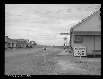 State line. Oregon--Nevada, 1940