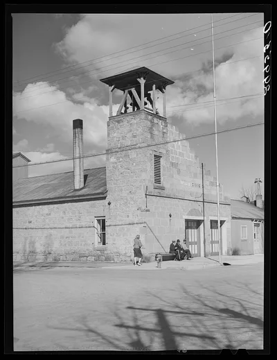 [Untitled photo, possibly related to: Firehouse. Carson City, Nevada], 1940