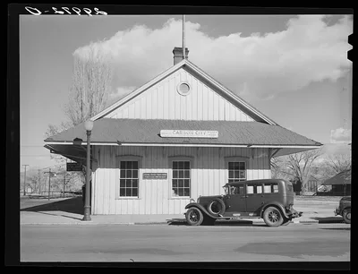 Railroad station. Carson City, Nevada, 1940