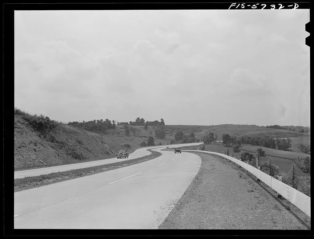 Pennsylvania Turnpike, Pennsylvania, 1942