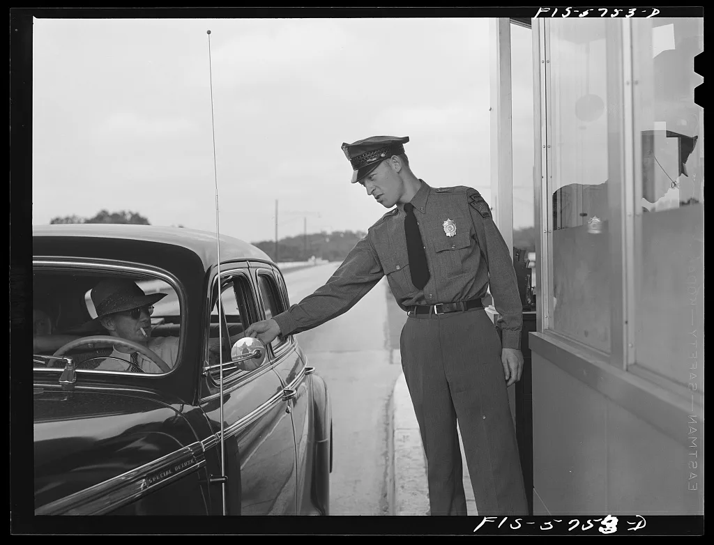 Pennsylvania Turnpike, Pennsylvania. Toll collector, 1942