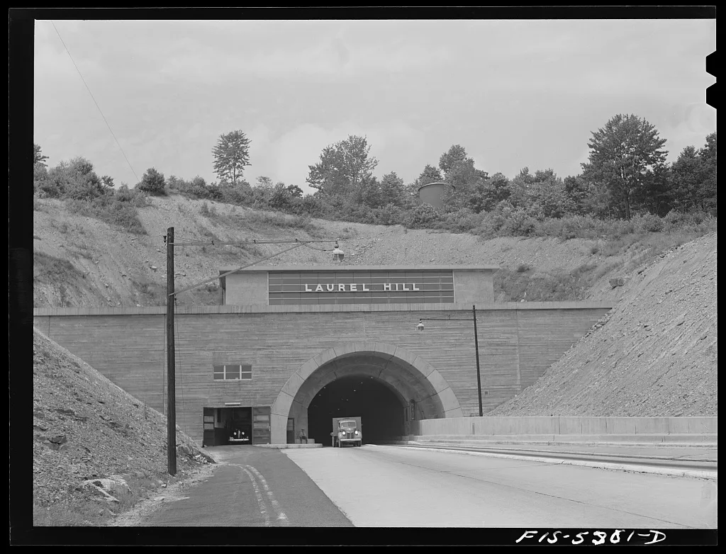 Pennsylvania Turnpike, Pennsylvania. Tunnel, 1942