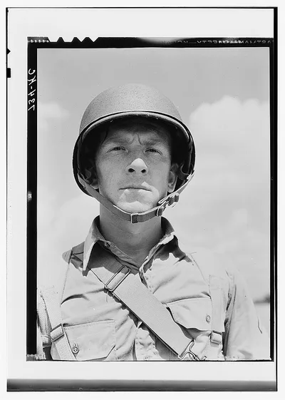 Portrait of a U.S. Army paratrooper, 1942