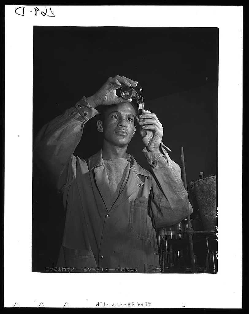 Atlanta University, Atlanta, Georgia. Chemistry student, 1942